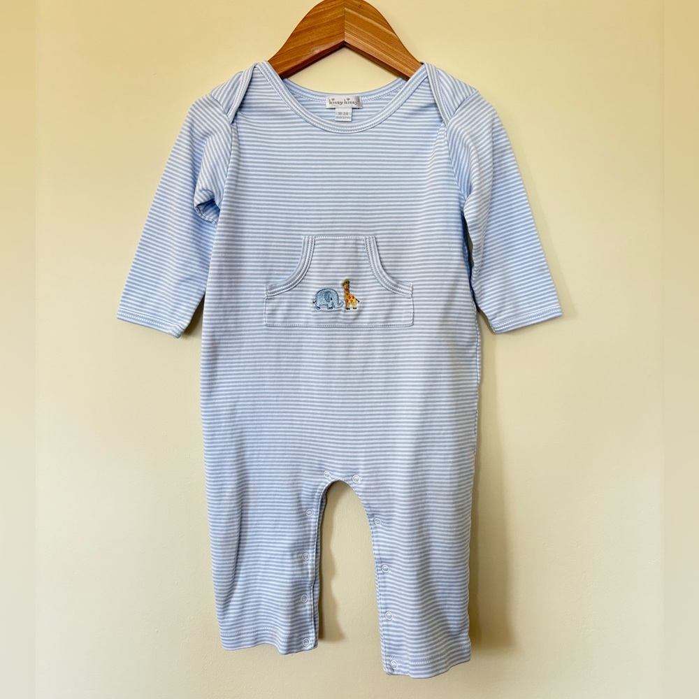 Kissy Kissy Blue Striped Kids One Piece - 18-24m GUC